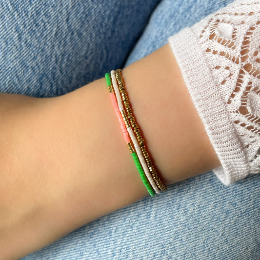 Bracelet en perles de rocaille en verre