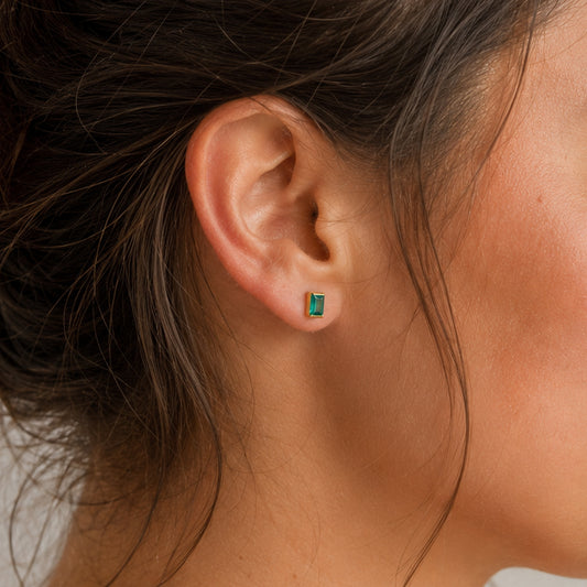 Boucles d'oreilles Siniu - Tourmaline Verte