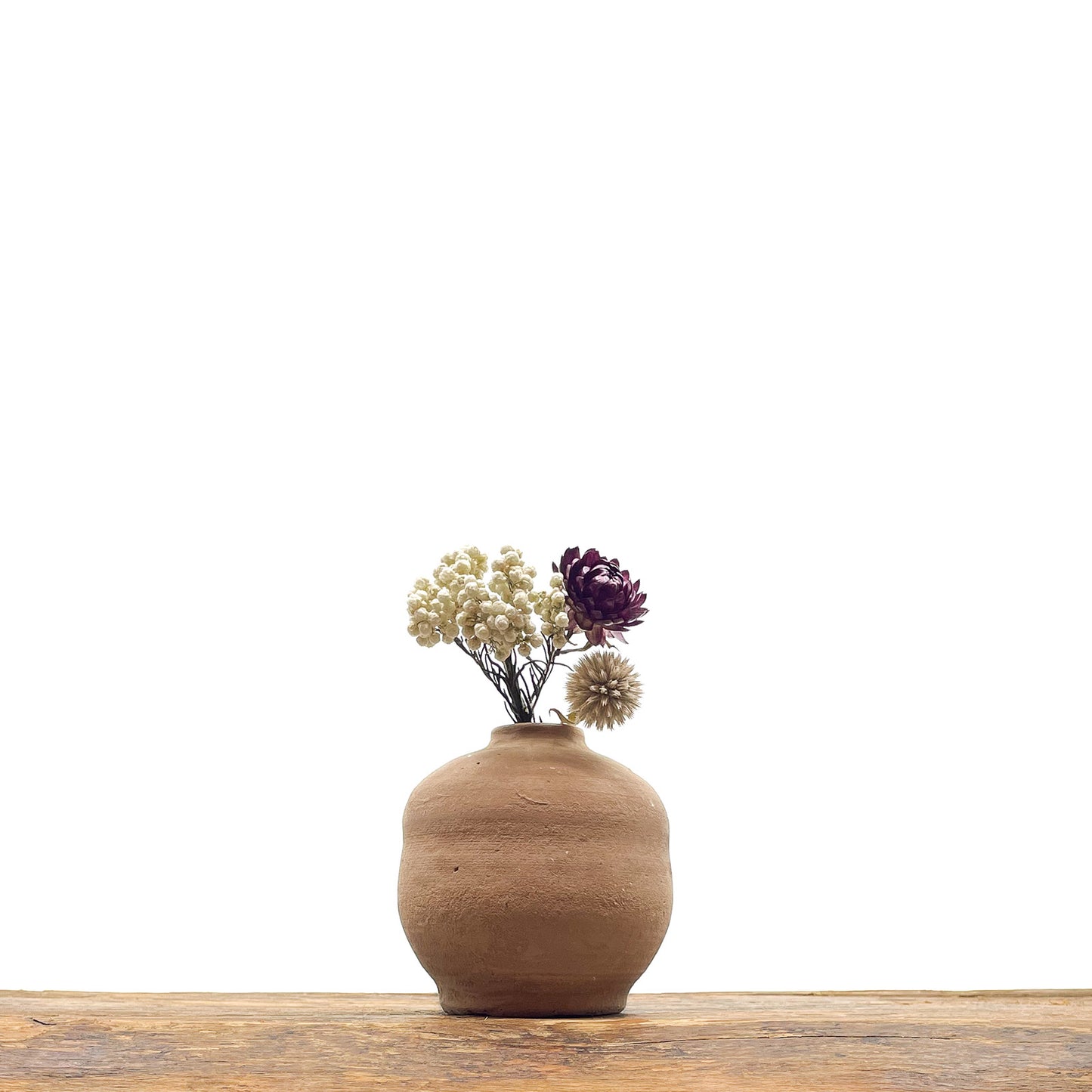 Vases en terre cuite couleur terracotta - fait main.