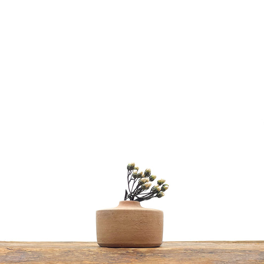 Vases en terre cuite couleur terracotta - fait main.