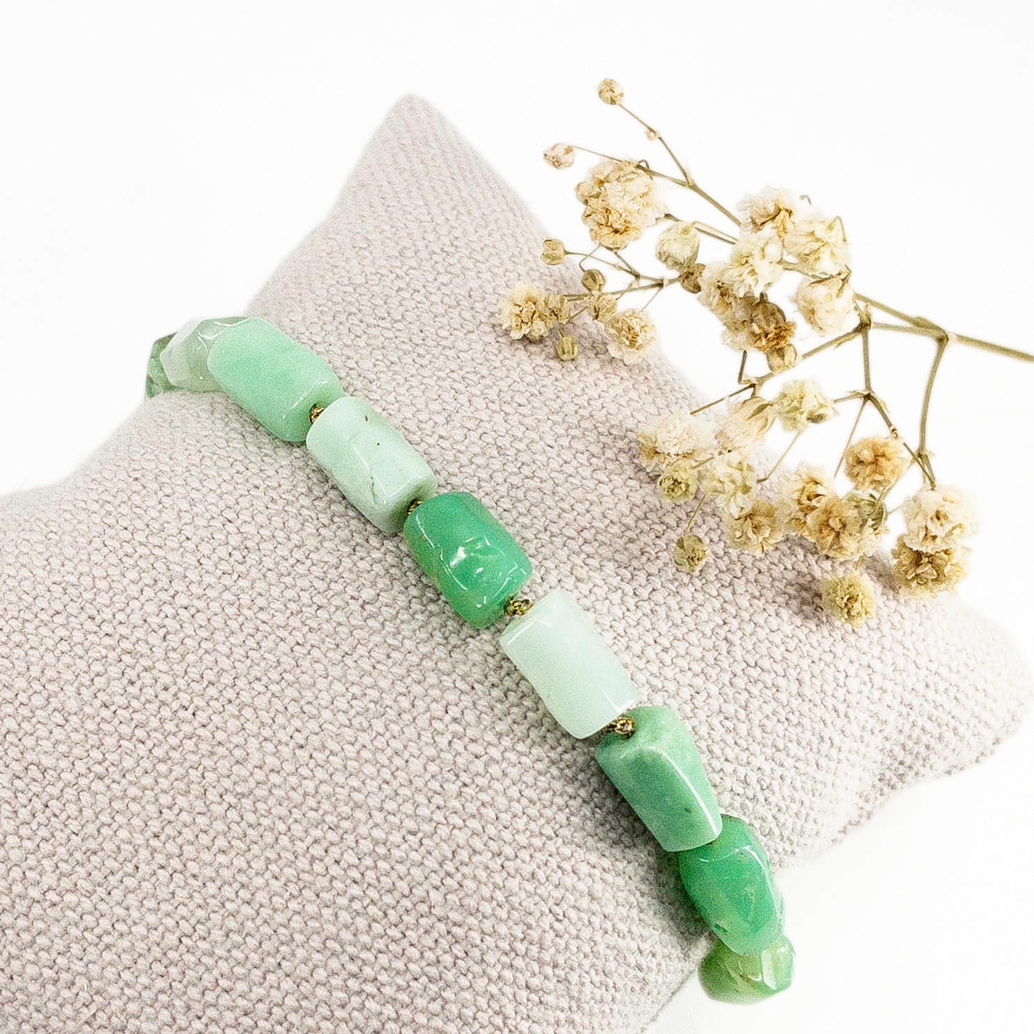 Chrysoprase fil de perles naturelles rondes - Minerals Store Chrysoprase fil de perles naturelles rondes - Minerals Store