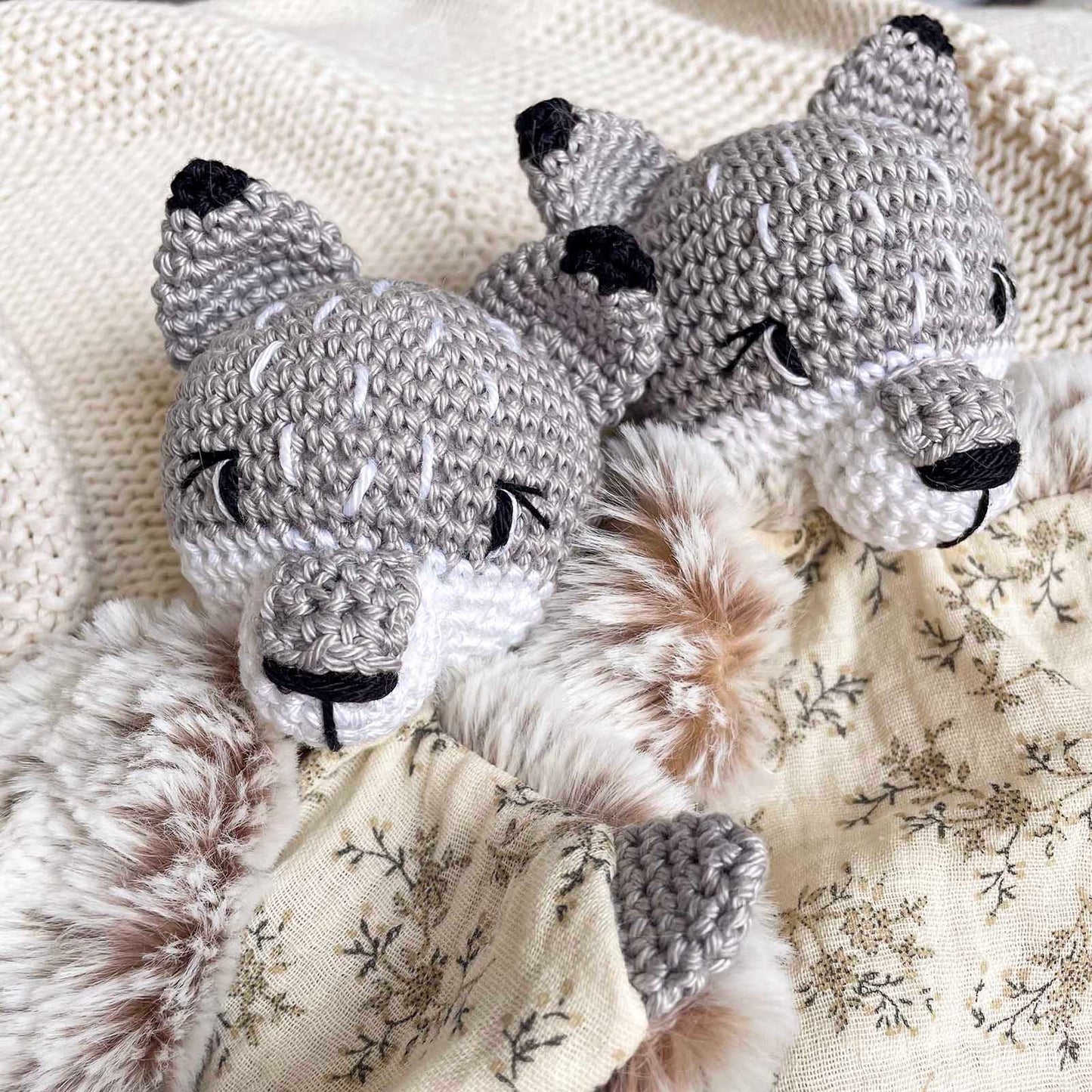 Doudou Loup fait main