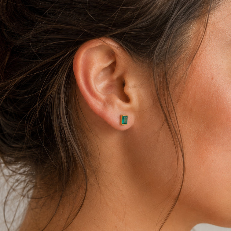 Boucles d'oreilles Siniu - Tourmaline Verte